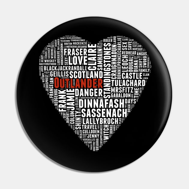 Your Face is My Heart Sassenach Pin by ShawnaMac