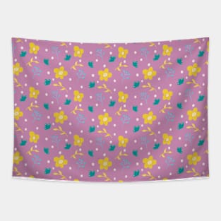 Spring Longing Collection - Flower Puffs Pattern Tapestry