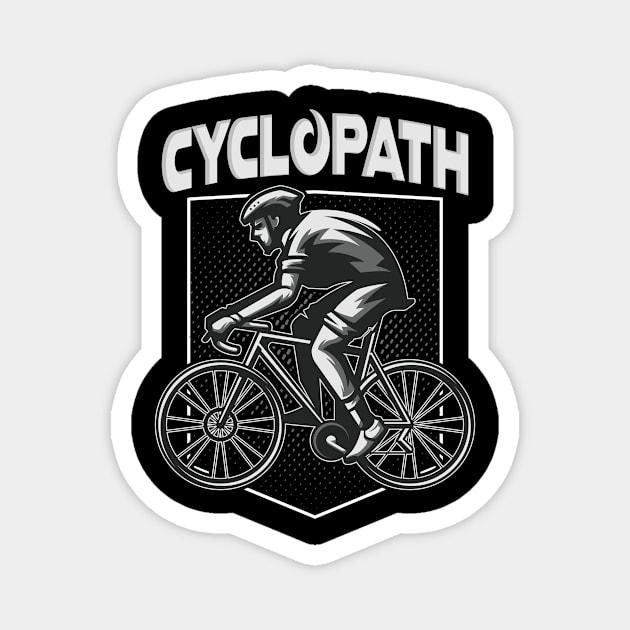 Cyclopath Funny Bike Bike Magnet by Foxxy Merch