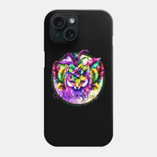 Mardi Gras 2023 Feathers and Fox Design Phone Case