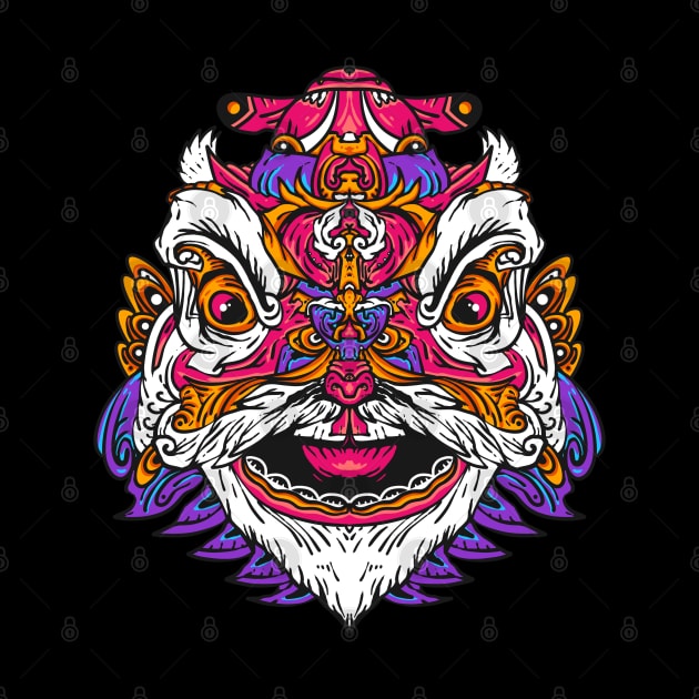 lion dance head by pleasuretshirt