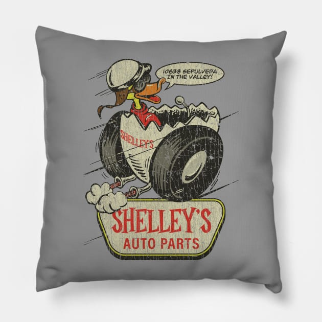 Shelley's Auto Parts 1966 Pillow by JCD666