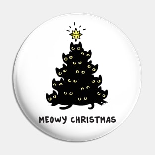 Meowy christmas Pin