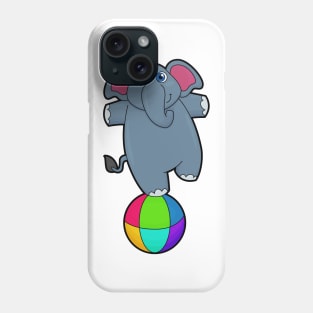 Elephant at Circus with Circus ball Phone Case