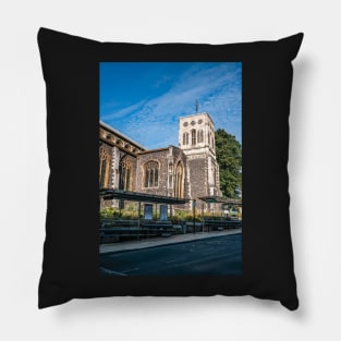 City centre church Pillow