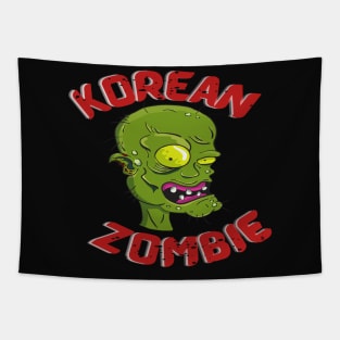 Unique Korean Zombie Design For Halloween Tapestry