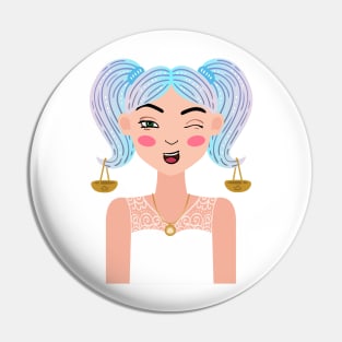 The Girl Sweetest Libra on Earth - Libra Pin