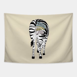 Buntes Zebra pastell Tapestry