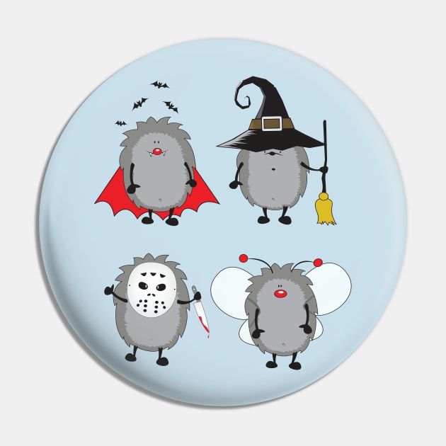 Halloween Hedgehogs Pin by mangulica