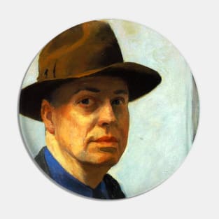 High Resolution Edward Hopper Self-Portrait 1925 Pin