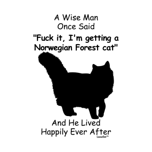 Funny Norwegian Forest cat Gift for Men T-Shirt