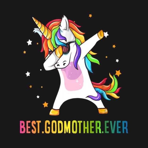 Best Godmother Ever Dabbing Unicorn by Vigo