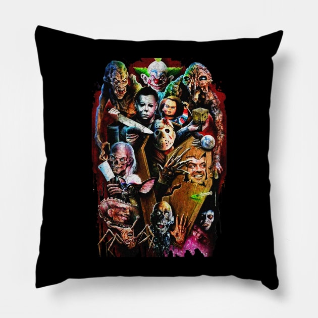 Halloween Squad Pillow by Search&Destroy