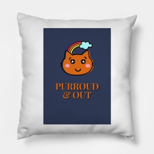 Purroud & Out Pillow