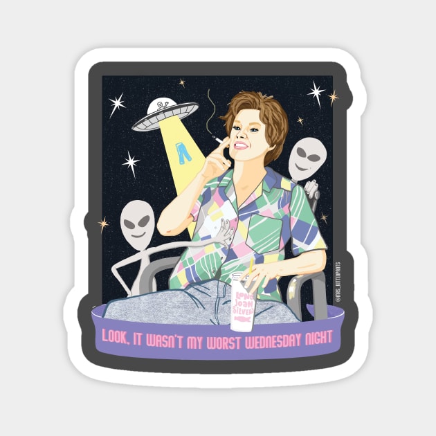 Kate McKinnon SNL Alien Abduction Magnet by Kittenpants Studios