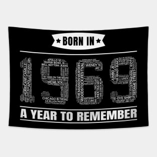 1969 Birth Year Events | Gift for 50th Birthday Tapestry