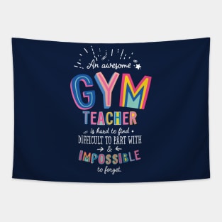 An awesome Gym Teacher Gift Idea - Impossible to Forget Quote Tapestry