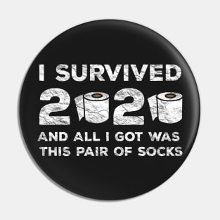 I Survived 2020 And All I Got Was These Pair Of Socks Pin