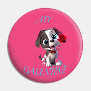 My galentine sweet little puppy Pin