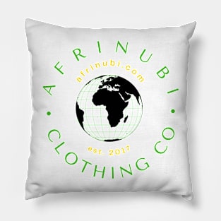 Afrinubi Clothing Company Logo - Jamaican Colors Pillow