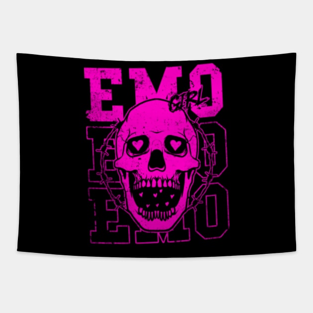Emo Girl Emo Tapestry TeePublic