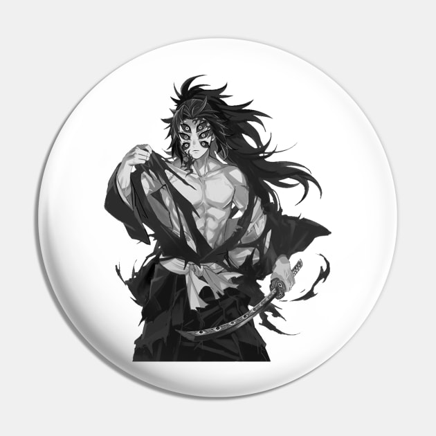 Kokushibo Demon Slayer Demon Slayer Kimetsu No Yaiba Pin TeePublic