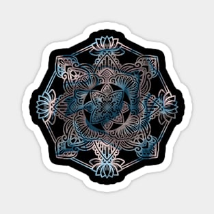 Mandala Blue Pastel Magnet