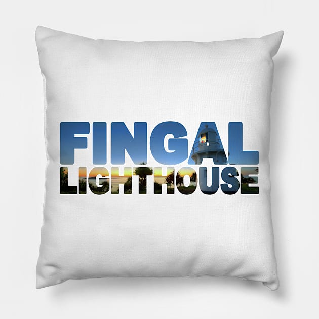 FINGAL HEAD -  NSW Australia Fingal Head Lighthouse Pillow by TouristMerch