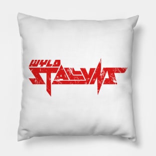 Wyld Stallyns logo Heavy Metal (distressed) Pillow