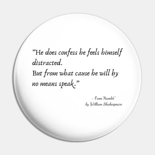 A Quote from "Hamlet" by William Shakespeare Pin