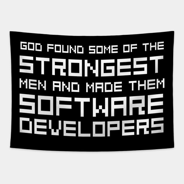 funny software developers Tapestry by Periaz