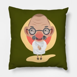 gandhi icon Pillow