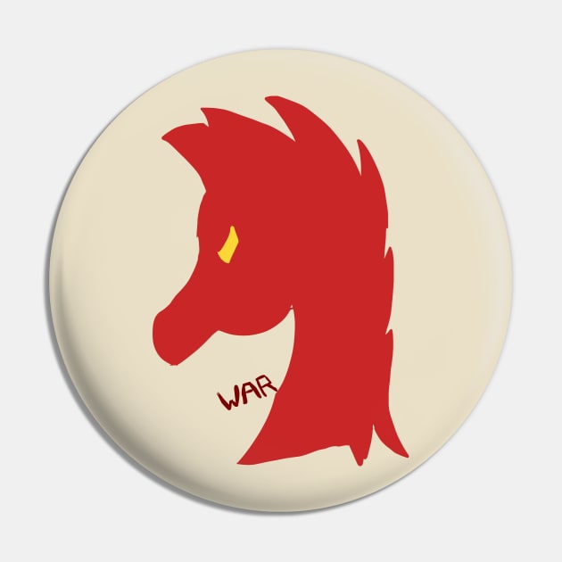 Red Horse Emblem (War) Pin by VixenwithStripes