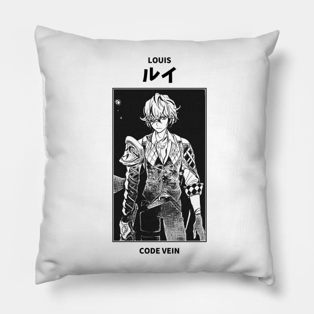 Louis Amamiya Code Vein Pillow by KMSbyZet