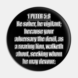 1 Peter 5:8 Pin