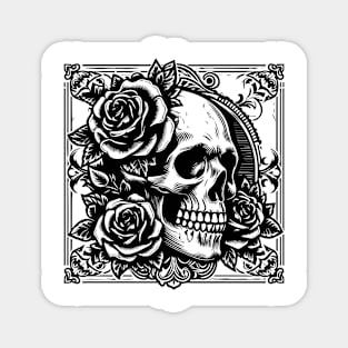 gothic metal skull Magnet