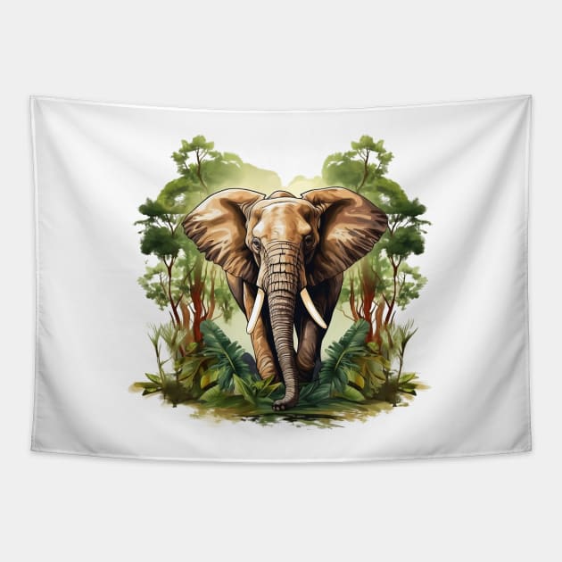 I Love Elephants Tapestry by zooleisurelife