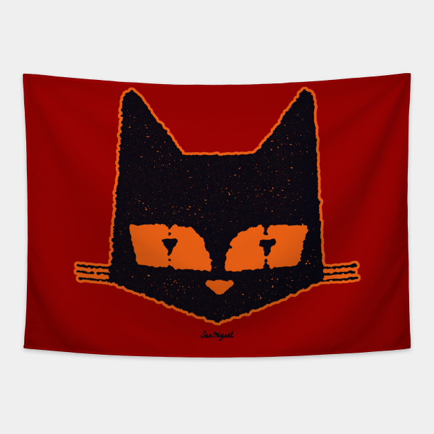 My Cat Is Awesome Orange Edition Catholic Tapestry Teepublic