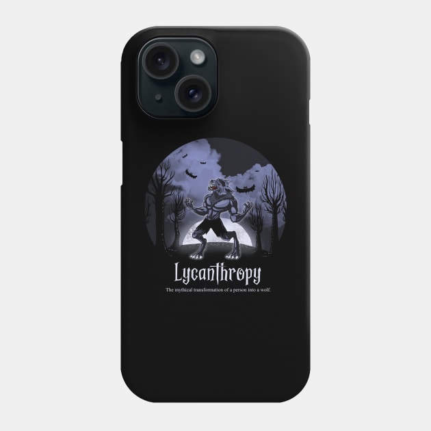 Halloween Wolf Lycanthropy Phone Case by Jandjprints