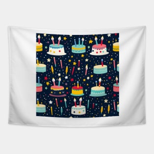 Happy Birthday Party Celebration Pattern 14 Tapestry