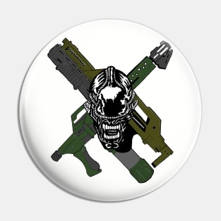 Aliens - Skull and Cross Guns Pin