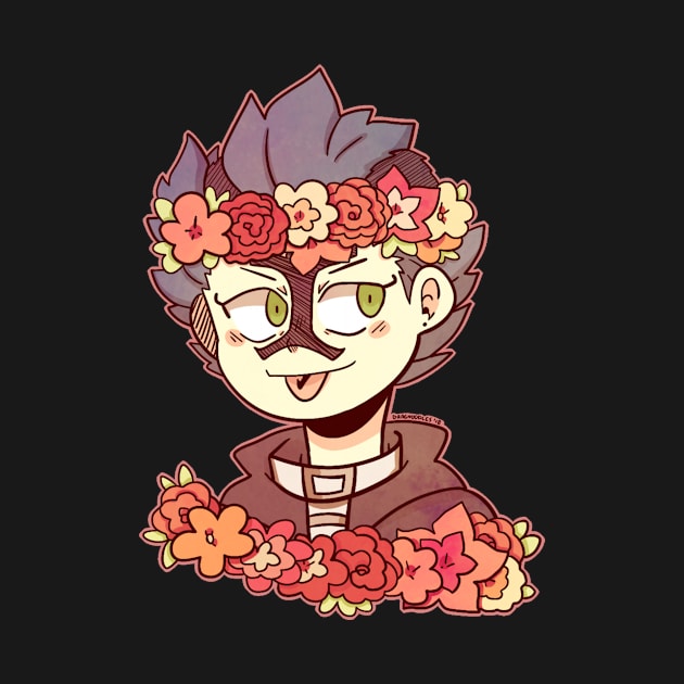 Bickslow Flower Crown sticker by Dragnoodles