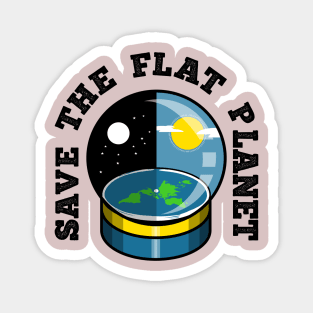 Save the flat planet Magnet