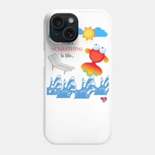 Sunbathing Fish Phone Case