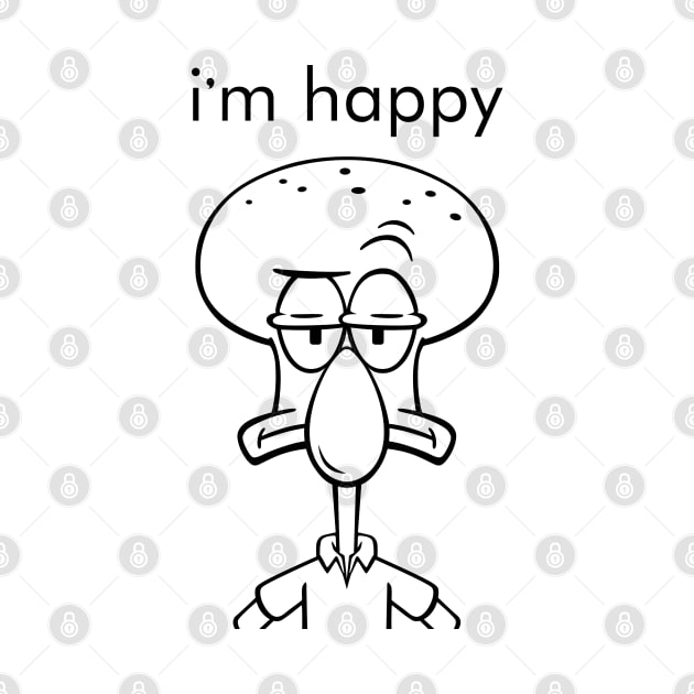 i'm happy face squid by creative.z