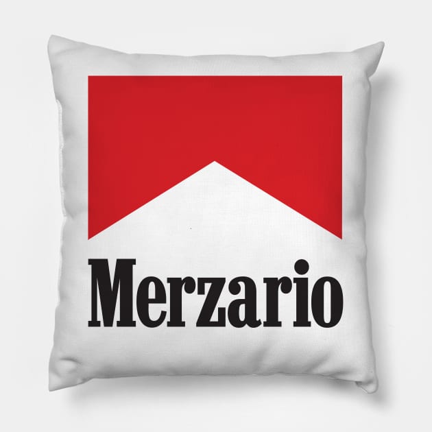 Retro Arturo Merzario 1970's race logo - Italian F1 & Sports car racer Pillow by retropetrol