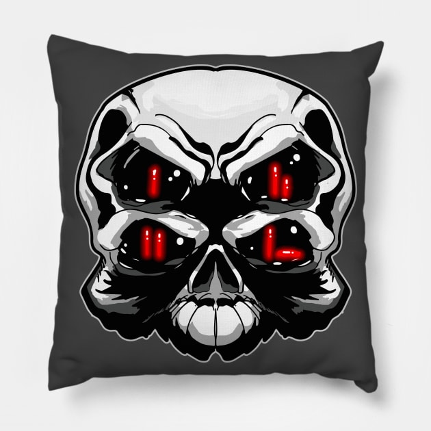 Loss.skull Pillow by GodsBurden