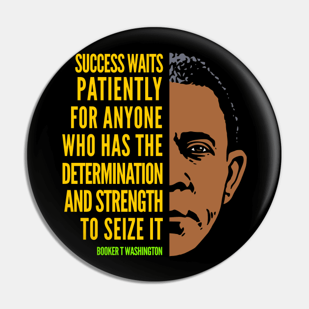 Booker T. Washington Inspirational Quote: Success (color) Pin by Elvdant