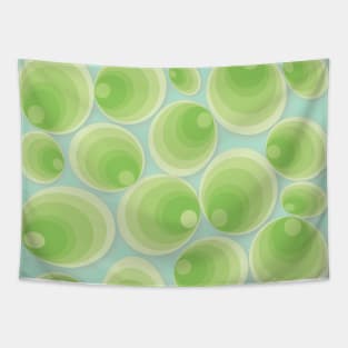 green clams on tinted background Tapestry