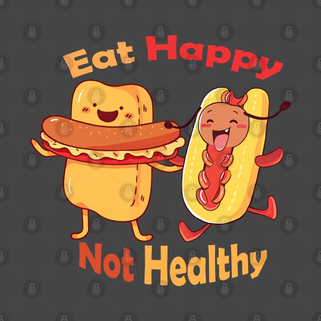 Happy food characters by Sara-Design2